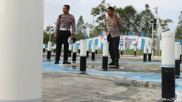 Satlantas Polres Barsel Koordinasi Bersama Ditlantas Dan Korlantas Terkait Perubahan Uji Praktik Sim Angka 8