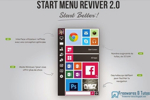 Start Menu Reviver : un logiciel gratuit pour personnaliser et optimiser le menu Démarrer de Windows