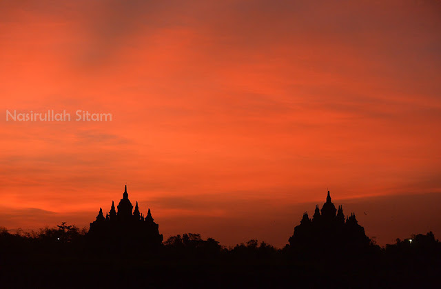 Langit indah kala pagi di Candi Plaosan