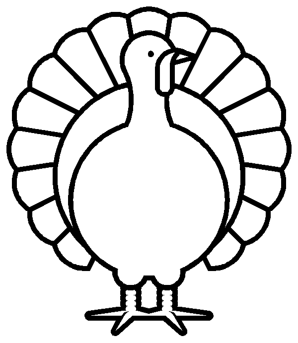 Turkey Print Out Coloring Pages 2