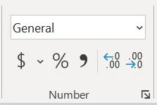 Number group in Excel
