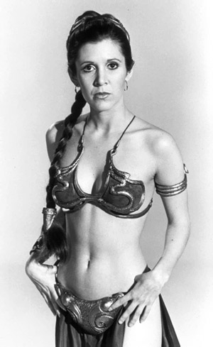  I was never as entranced as some by the metal bikini that Princess Leia 
