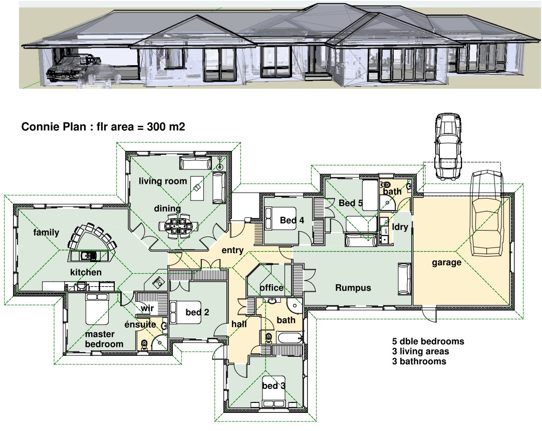 Desain Rumah  Minimalis  1 Lantai  5 Kamar Desain Rumah  