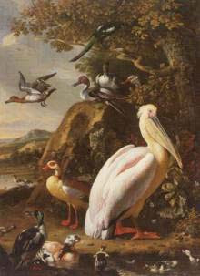 メルヒオール・ドンデクーテルの「水鳥」