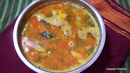 Sambar for idli dosa, tiffin sambar