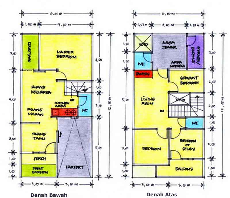 Membuat Denah  Desain Rumah  Minimalis