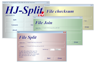 HJsplit – File Splitter and Merger interface