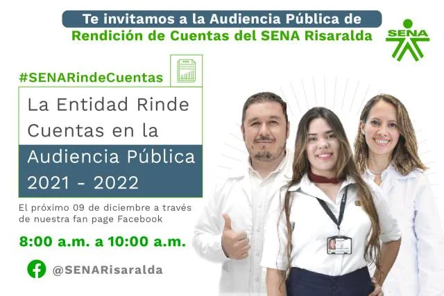 El SENA Risaralda rinde cuentas este 9 de diciembre