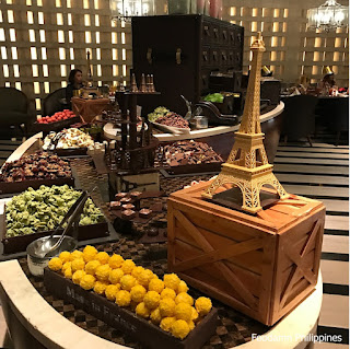 Chocolaterie or the dessert station at the spiral buffet in sofitel philipp ine plaza