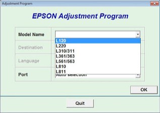 Download Resetter For Epson L120 / L220 / L310 / L311 For ...