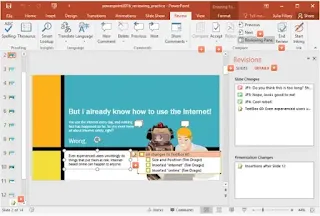 [26]: كيفية مراجعة العروض التقديمية ومقارنتها | بوربوينت powerpoint 2019