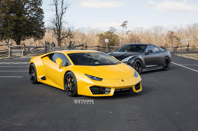 Lamborghini Huracan LP580-2 with Strasse Wheels - #Lamborghini #Huracan #LP580 #Strasse #Wheels #supercar #tuning