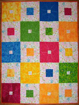 Garden Squares quilt, front