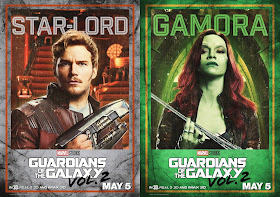 Marvel's Guardians of the Galaxy Vol. 2 Character Movie Poster Set - Star-Lord & Gamora