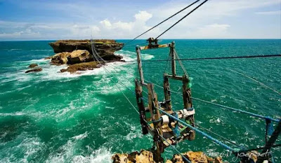 Gambar Pantai Timang, Kereta Gondola, Kereta Gantung Pantai Timang, Kereta Gondola Pantai Timang, Spot Foto Pantai Timang