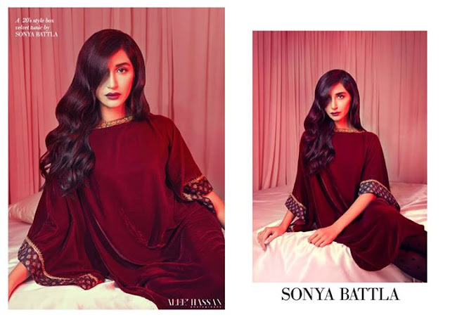 Colour Me Red Hira Tareen Photoshoot for Hello Pakistan