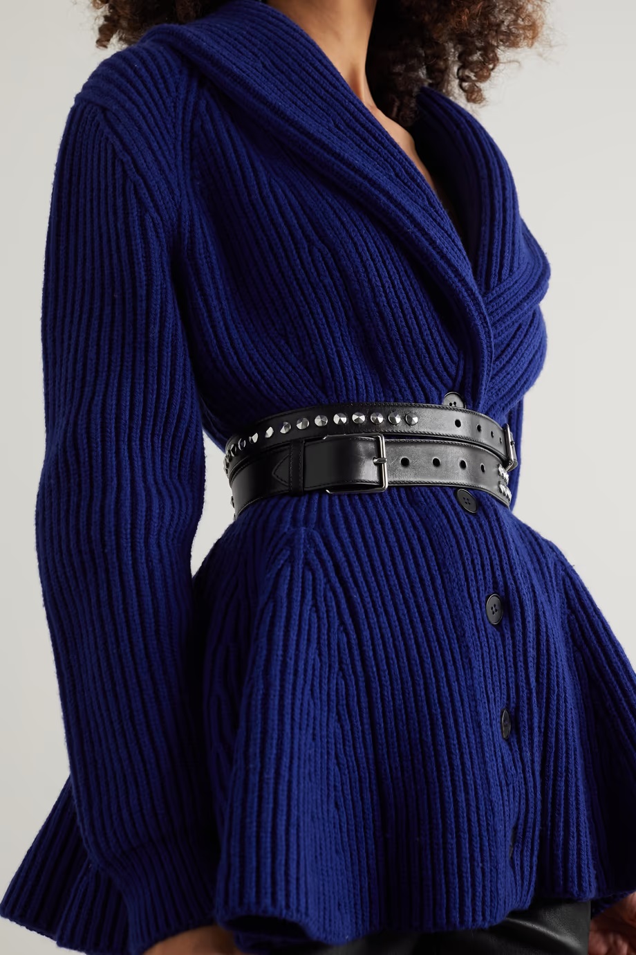 ALEXANDER MCQUEEN Studded Leather Waist Belt