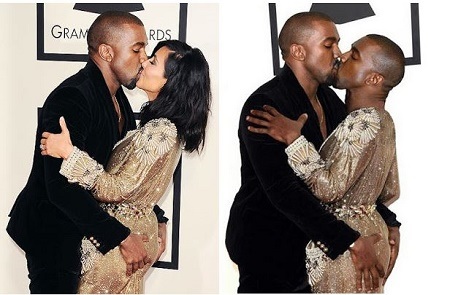 Photos of Kanye West Kissing Himself Goes Viral