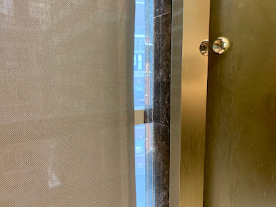 Gap in the bathroom window