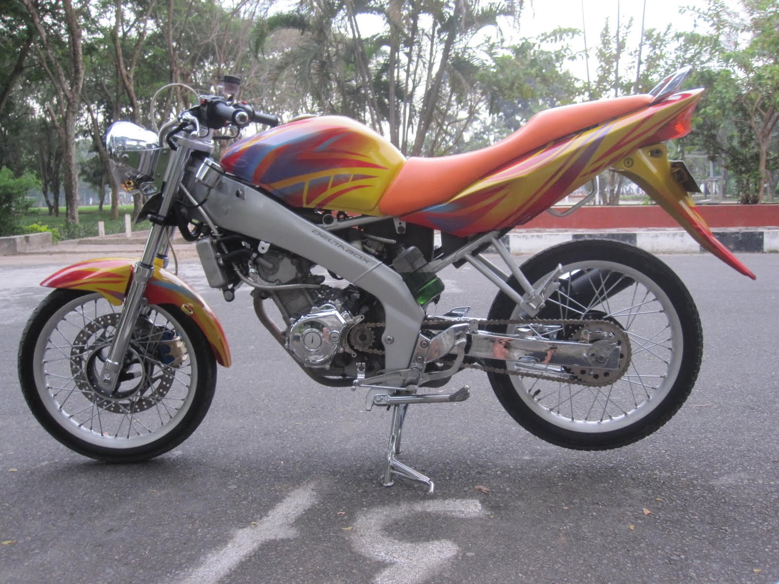 94 Modifikasi Motor Vixion Drag Terbaru Kinyis Motor