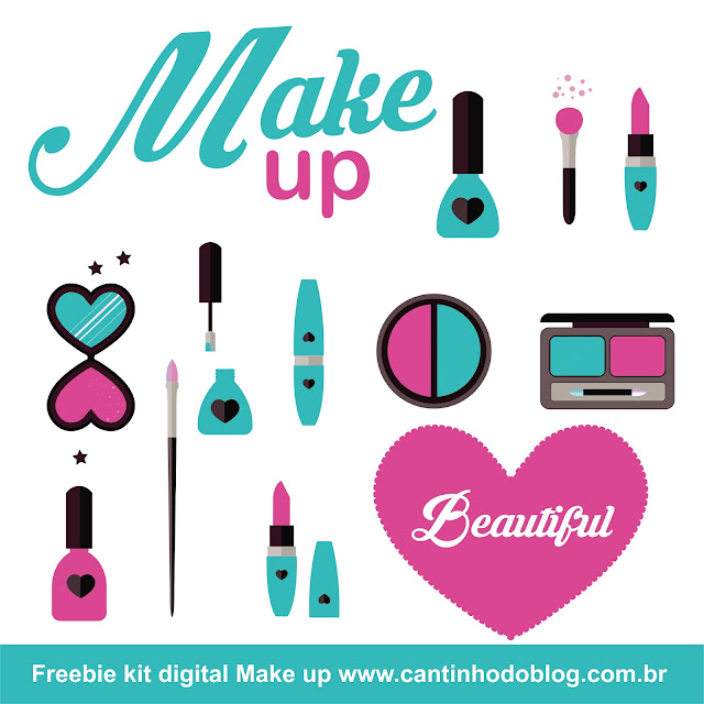 SCRAPKIT MAKE UP GRÁTIS PARA BAIXAR (FREEBIE)