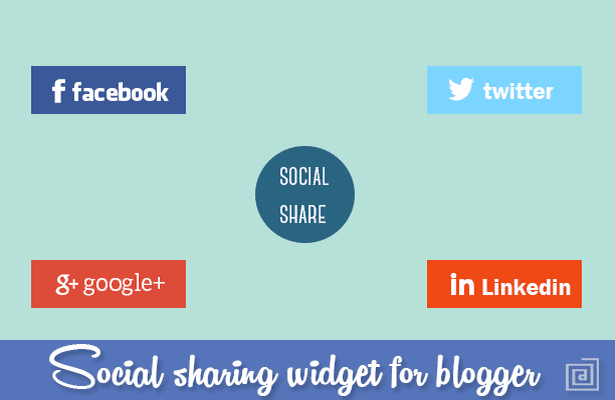 Light Box Social Sharing widget for Blogger