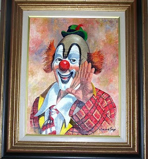 le clown, tableau peint en 1994