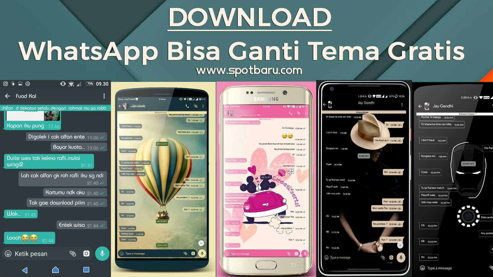 Download WhatsApp Yang Bisa Ganti Tema Terbaru SPOTBARU