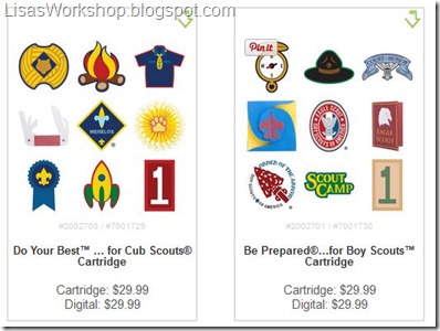 Cricut Scout Cartridge - coupon codes at Lisa's Workshop