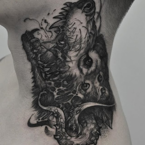 Dark Black Illustrative Tattoos by Robert Borbas