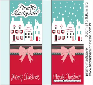 Retro Christmas: Free Printable Candy Bar Labels.