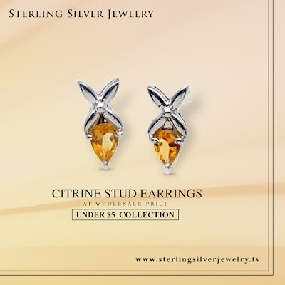 citrine earrings wholesale