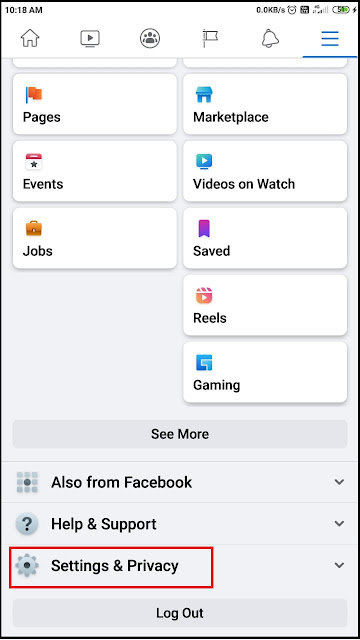 dark mode in Facebook app