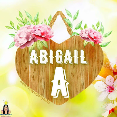 Solapín para imprimir - Nombre Abigail