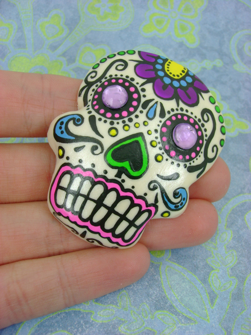 Labels mexican skulls sugar skulls