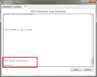 Cara Mengamankan Router dengan Password ( Cisco Packet Tracer )