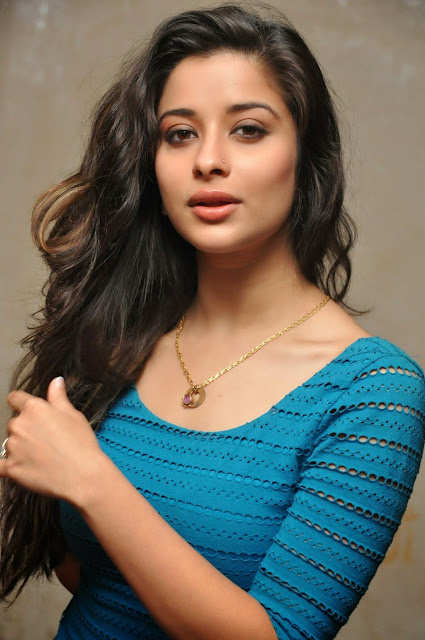South Actress Madhurima Hot Pictures in Blue Dress