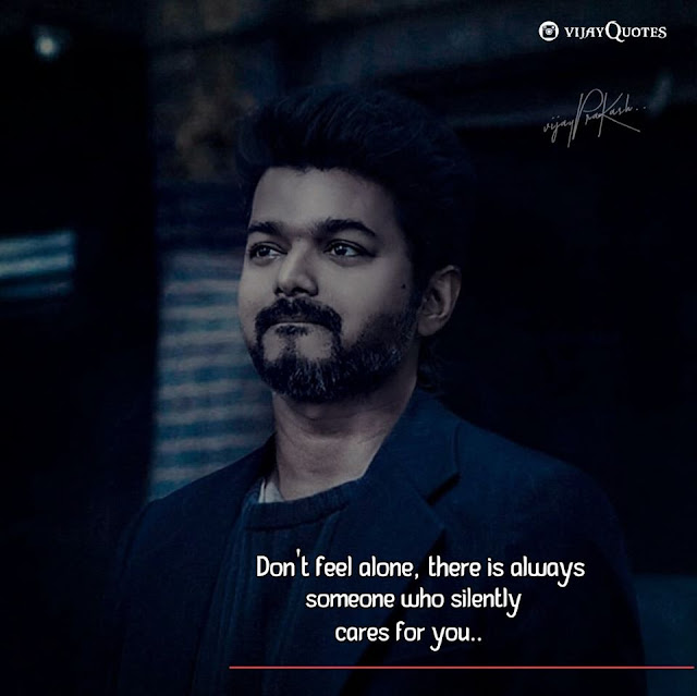 Vijay Feeling Alone Quotes | Vijay Quotes - Tamil Status Quotes
