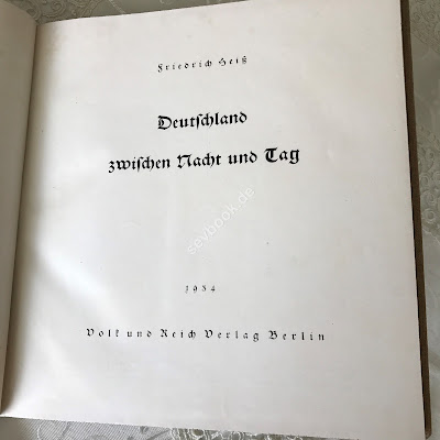 Deutschland zwischen Nacht und Tag Friedrich Heiß 1934 Volk und Reich Verlag 