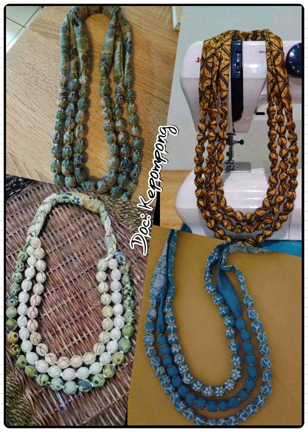 Chirarae s Crafting Kalung Batik  Handmade