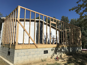 Home wall framing with window