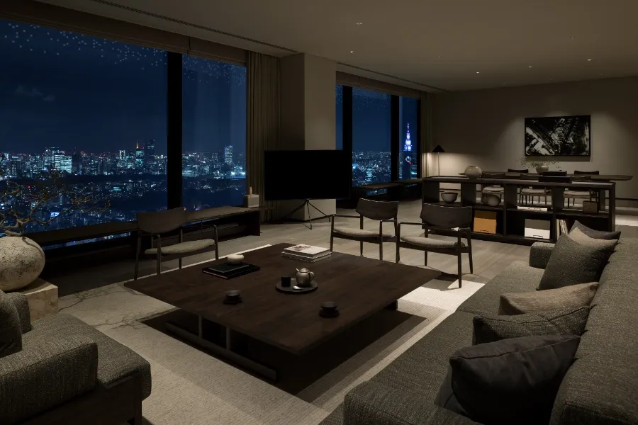 sora_Living room_2 BELLUSTAR Penthouse
