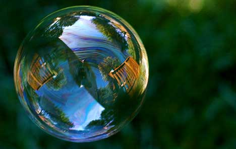 Beautiful bubbles effect Photography