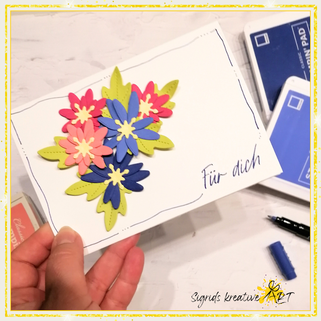 stampin up - karten basteln - handmade cards - stanzformen Blumen