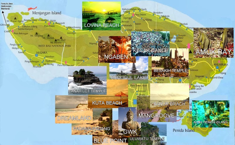 Info Populer 18+ Peta Wisata Bali