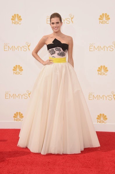 Allison Williams attends the 66th Annual Primetime Emmy Awards