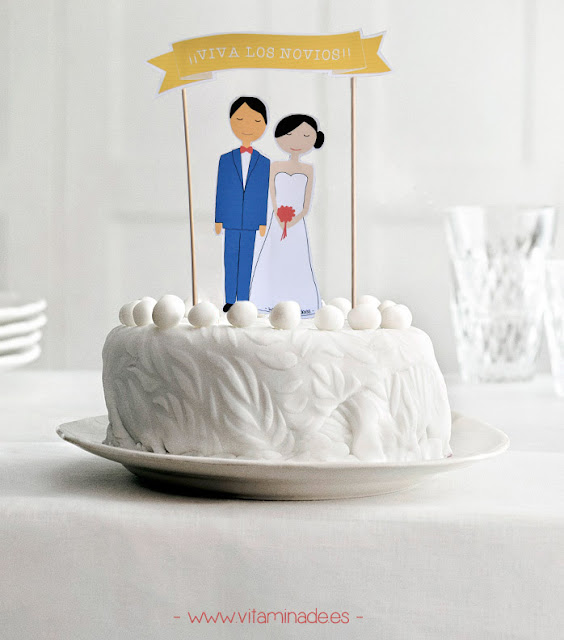 cake topper novios