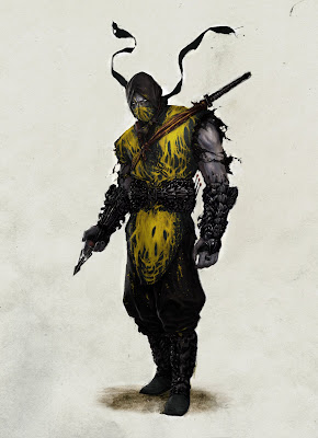 Scorpion as a wraith wearing