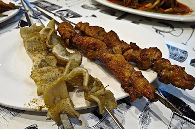 Melbourne, Dolan Uyghur Restaurant, skewers
