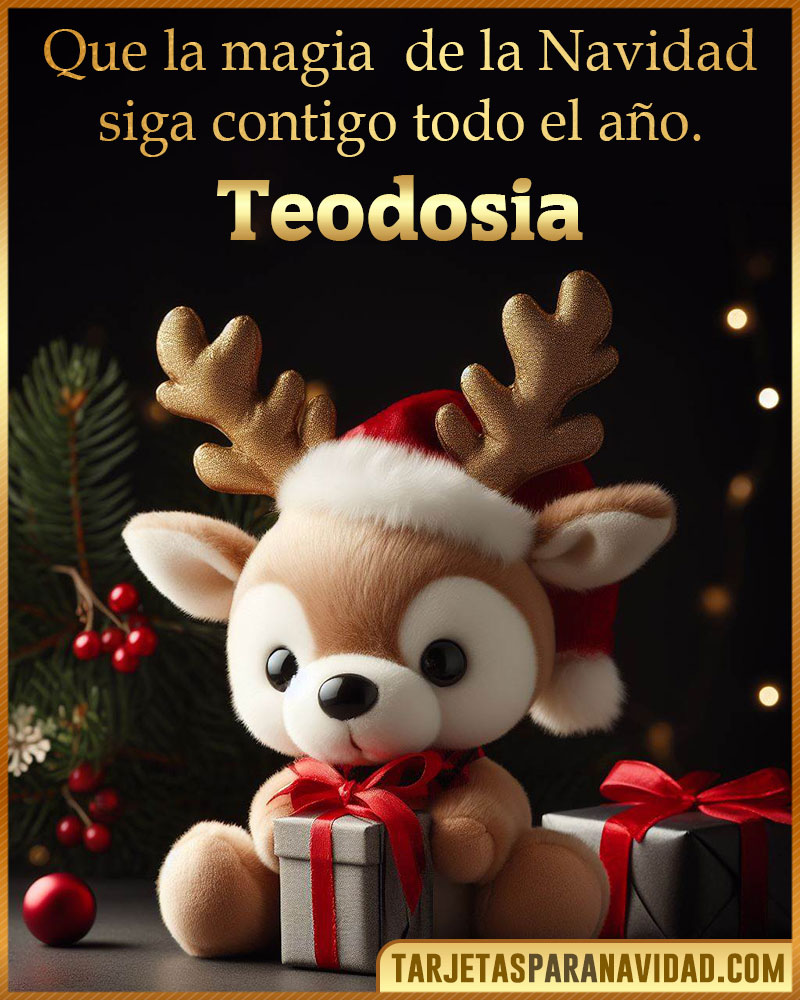 Felicitaciones de Navidad originales para Teodosia